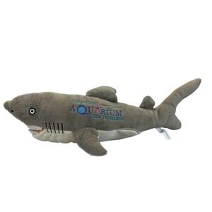 Wishpets Shark Plush 2003 Clark Gray White San Antonio‎ Aquarium
